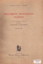 Documenti Spontiniani inediti