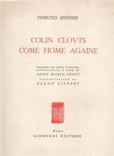 Colin Clouts come home again - Edmund Spenser - copertina