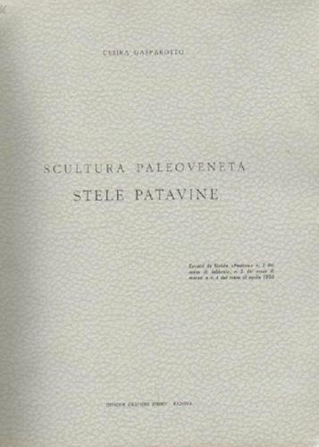 Scultura paleoveneta. Stele Patavine - Cesira Gasparotto - copertina