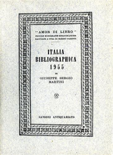 Italia bibliographica. 1961. Repertorio delle opere di bibl - Bona Edlmann - copertina