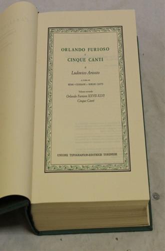 Orlando Furioso e cinque canti - Ludovico Ariosto - copertina