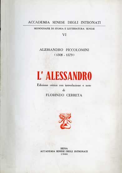 L' Alessandro - Alessandro Piccolomini - copertina