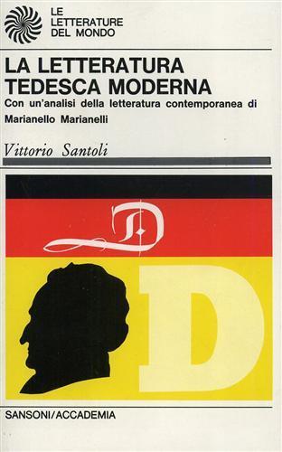 La letteratura tedesca moderna - Vittorio Santoli - copertina