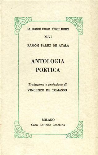 Antologia poetica - Ramón Pérez de Ayala - copertina