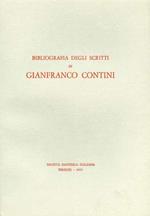 Bibliografia degli scritti di Gianfranco Contini