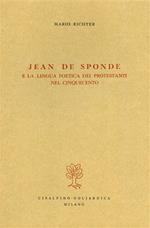 Jean De Sponde e la lingua poetica dei protestanti nel Cinquecento