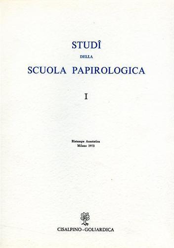 Studi della scuola papirologica. Vol. I - copertina