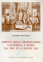 Aspetti della propaganda cattolica a Roma da Pio VI a Leone XII