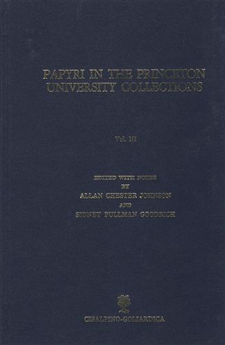 Papyri in the Princeton University Collections - A.C Johnson - 3