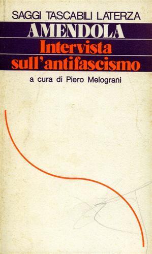 Intervista sull'antifascismo - Giorgio Amendola - copertina