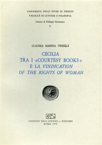 Cecilia tra i "Courtesy books" e la "Vindication of the rights of woman" - Claudia Marina Vessilli - copertina