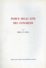 Indice degli Atti dei Congressi di Storia del Risorgimento Italiano