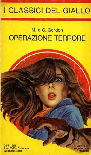 Operazione terrore - Mary Gordon - copertina