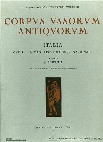 Corpus Vasorum Antiquorum. Italia, Chiusi Museo Archeologico Nazionale, LIX. LX - A. Rastrelli - 3