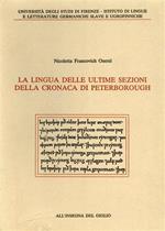 La lingua delle ultime sezioni della cronaca di Peterborough