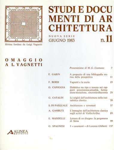 Omaggio a L. Vagnetti - Eugenio Garin - copertina