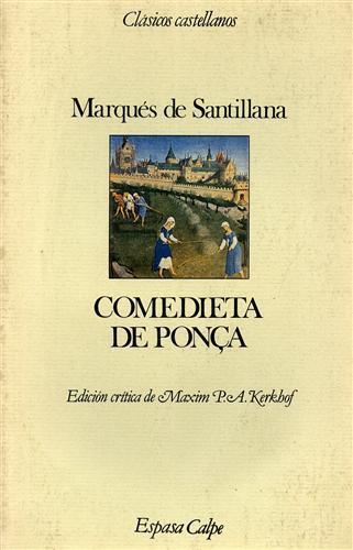 Comedieta de Ponca - Marqués de Santillana - copertina