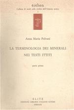 La terminologia dei minerali nei testi ittiti