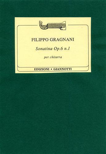 Sonatina op. 6 n. 1 per chitarra - Filippo Gragnani - copertina