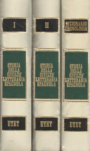 Storia della Civiltà Letteraria Spagnola. Vol. I: Dalle origini al Seicento. Vol. II: Dal Settecento ai giorni nostri. Vol.III:Diziona - copertina