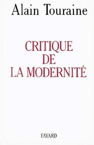 Critique de la modernité - Alain Touraine - copertina