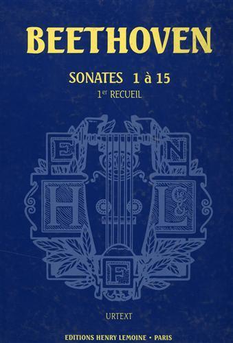 Sonates 1 à 15. Piano Klavier Sonate. 1er Recueil - Ludwig van Beethoven - copertina
