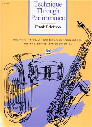 Tecnique Through Performance. Flute - Frank Erickson - copertina