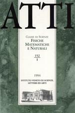 Atti. Classe di Scienze Fisiche, Matematiche e Naturali. N. 152. fascicolo I