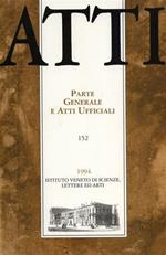 Atti. Parte Generale e Atti Ufficiali. N. 152