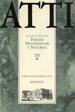 Atti. Classe di Scienze Fisiche, Matematiche e Naturali. N. 154. fascicolo II