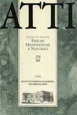 Atti. Classe di Scienze Fisiche, Matematiche e Naturali. N. 154. fascicolo III