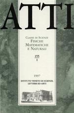 Atti. Classe di Scienze Fisiche, Matematiche e Naturali. N. 155. fascicolo I