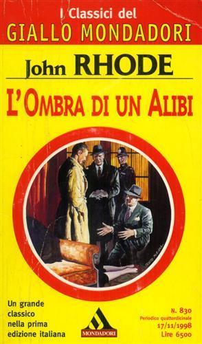 L' ombra di un alibi - John Rhode - copertina