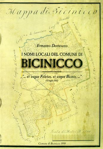 I nomi locali del comune di Bicinicco. ". et usque Feletas, et usque Bicinis,. " - E. Dentesano - copertina