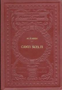 Canti scelti - Aleardo Aleardi - copertina