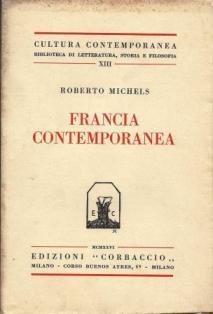 Francia contemporanea - Roberto Michels - copertina