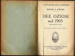 Idee oziose nel 1905 - Jerome K. Jerome - copertina