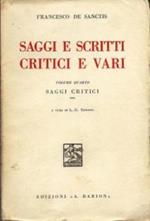 Saggi e scritti critici e vari