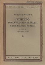 Schizzo della moderna filosofia e del proprio sistema