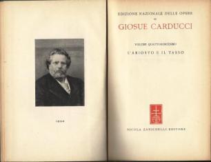 L' Ariosto e il Tasso - Giosuè Carducci - copertina