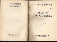 Piloto de guerra - Antoine de Saint-Exupéry - copertina