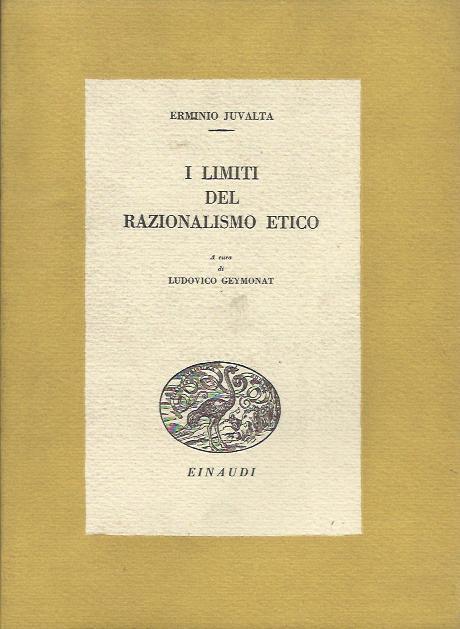 Il Limiti del razionalismo etico - Erminio Juvalta - copertina