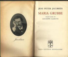 Maria Grubbe - Jens Peter Jacobsen - copertina