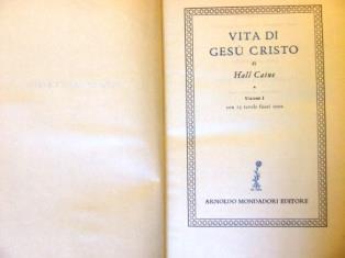 Vita di Gesù Cristo - Hall Caine - copertina