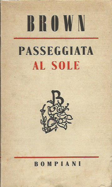 Passeggiata al sole - Harry Brown - copertina