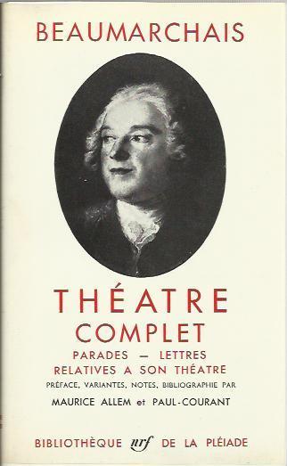 Théatre Complet - P. Augustin de Beaumarchais - copertina