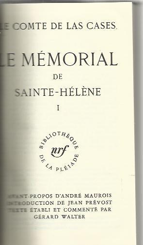 Le Mémorial de Saint Héléne - copertina