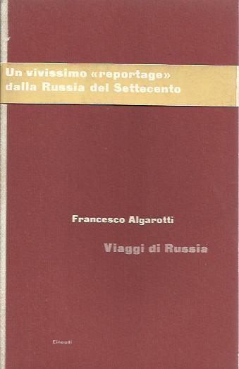 Viaggi di Russia - Francesco Algarotti - copertina