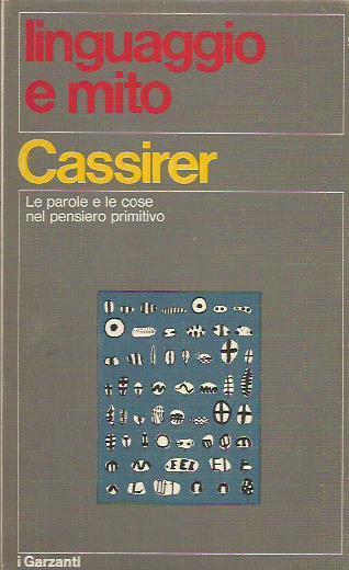 Linguaggio e mito - Ernst Cassirer - copertina