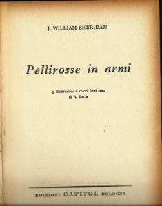 Pellirosse in armi - William Sheridan - copertina